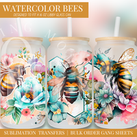 Watercolor Bees