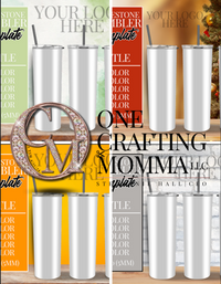 30 Pcs Rhinestone Tumbler Design Mockup Kit