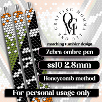 Zebra ombre pen