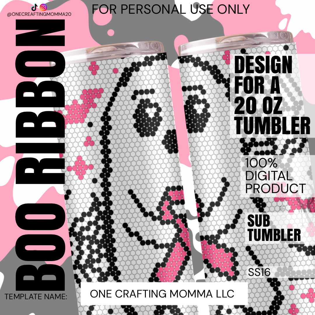 Boo Ribbon – One Crafting Momma LLC