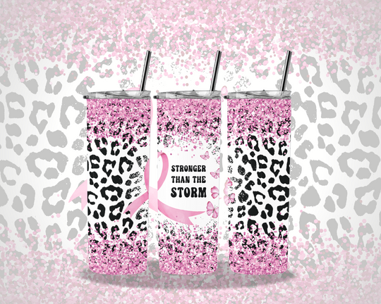 Breast Cancer Tumbler Transfers