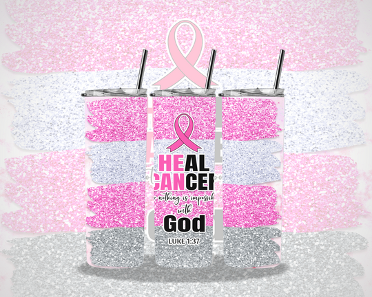 Breast Cancer Tumbler Transfers